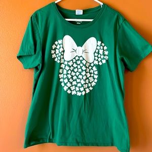Minnie Mouse St. Patrick’s Day shirt. Size XXL